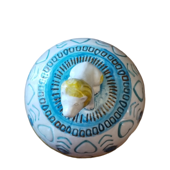 Anthropologie Dome Lid for butter dish Lion - Picture 6 of 6